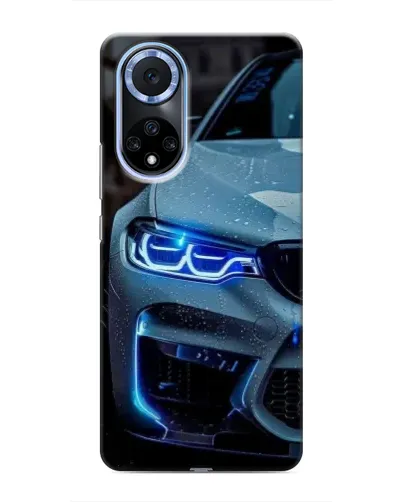 Чехол для Huawei Nova 9 SE с картинкой «Взгляд BMW с синими фарами» Чехол для Huawei Nova 9 SE с картинкой «Взгляд BMW с синими фарами»