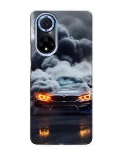 Чохол для Huawei Nova 9 SE з картинкою «BMW у диму»