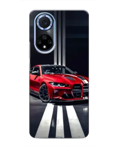 Чехол для Huawei Nova 9 SE с картинкой «Красная BMW на дороге» Чехол для Huawei Nova 9 SE с картинкой «Красная BMW на дороге»
