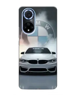 Чохол для Huawei Nova 9 SE з картинкою «BMW в білому диму»