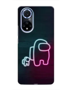 Чохол для Huawei Nova 9 SE з картинкою «Among Us неон-арт»