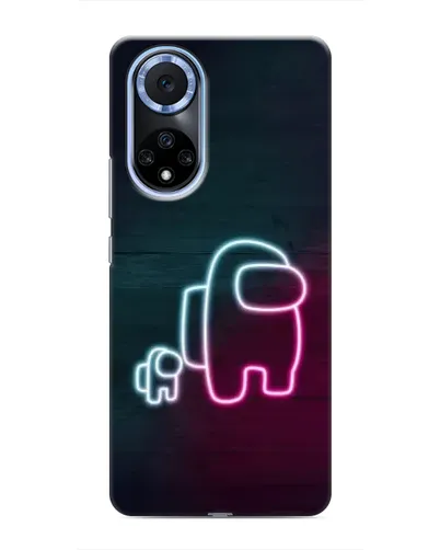 Чохол для Huawei Nova 9 SE з картинкою «Among Us неон-арт»