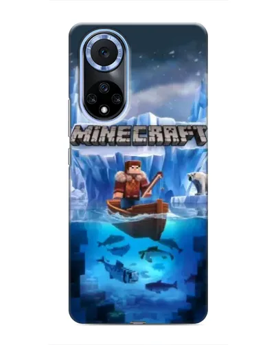 Чехол для Huawei Nova 9 SE с картинкой «Minecraft ледяной мир»