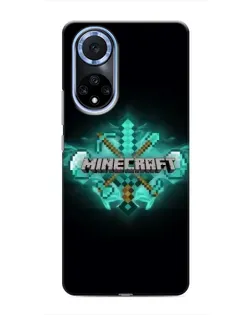 Чехол для Huawei Nova 9 SE с картинкой «Minecraft Diamond лого»