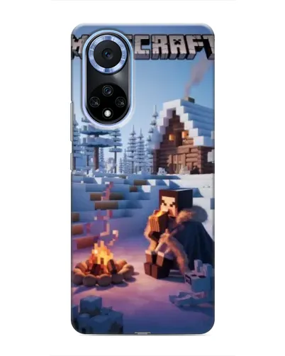Чехол для Huawei Nova 9 SE с картинкой «Зимний Minecraft»