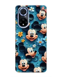 Чехол для Huawei Nova 9 SE с картинкой «Паттерн Микки и Минни»