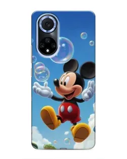 Чехол для Huawei Nova 9 SE с картинкой «Mickey и мыльные пузыри»