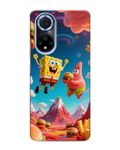 Чехол для Huawei Nova 9 SE с картинкой «Космический фастфуд»