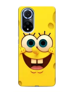 Чехол для Huawei Nova 9 SE с картинкой «Губка Боб улыбка»