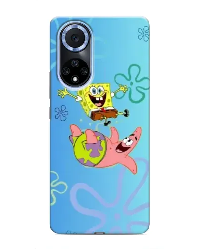 Чехол для Huawei Nova 9 SE с картинкой «Спанч Боб и Патрик»