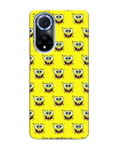 Чехол для Huawei Nova 9 SE с картинкой «Паттерн Губка Боб»