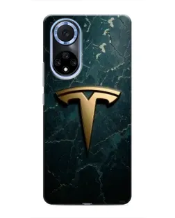 Чохол для Huawei Nova 9 SE з картинкою «Мармурова Tesla Gold»