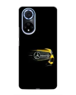 Чехол для Huawei Nova 9 SE с картинкой «Mercedes — ретро стиль»