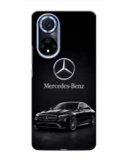 Чехол для Huawei Nova 9 SE с картинкой «Mercedes — решетка радиатора»