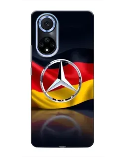 Чехол для Huawei Nova 9 SE с картинкой «Mercedes — флаг Германии»