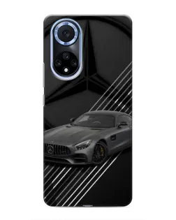 Чехол для Huawei Nova 9 SE с картинкой «Mercedes AMG — графика»
