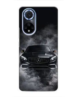 Чехол для Huawei Nova 9 SE с картинкой «Mercedes в дыму»