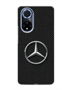 Чехол для Huawei Nova 9 SE с картинкой «Карбоновый Mercedes стиль»