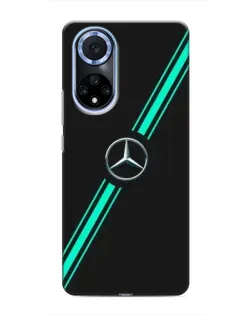 Чехол для Huawei Nova 9 SE с картинкой «Спортивные линии Mercedes»