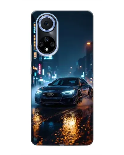 Чохол для Huawei Nova 9 SE з картинкою «Нічне місто та Audi»
