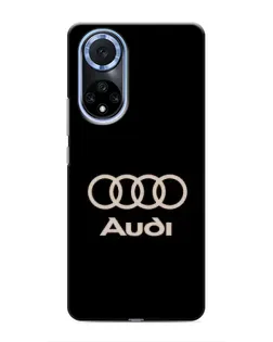Чохол для Huawei Nova 9 SE з картинкою «Audi — золотий логотип»