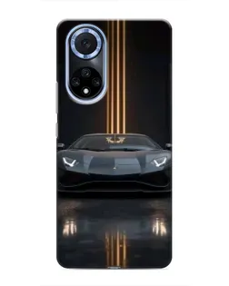 Чохол для Huawei Nova 9 SE з картинкою «Lamborghini золоті лінії»