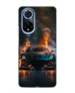 Чохол для Huawei Nova 9 SE з картинкою «Lamborghini димна естетика»