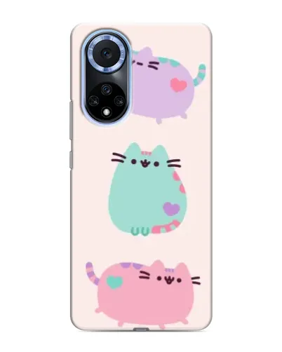 Чехол для Huawei Nova 9 SE с картинкой «Pusheen трио»