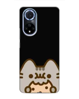 Чехол для Huawei Nova 9 SE с картинкой «Пушин на черном»