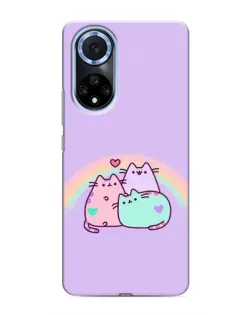 Чехол для Huawei Nova 9 SE с картинкой «Радужные Пушины»
