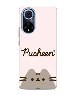 Чехол для Huawei Nova 9 SE с картинкой «Pusheen логотип»