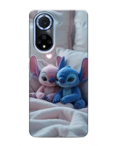 Чехол для Huawei Nova 9 SE с картинкой «Плюшевые Стич Ангел»