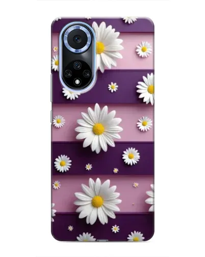 Чохол для Huawei Nova 9 SE з картинкою «Ромашки на фіолетовому»