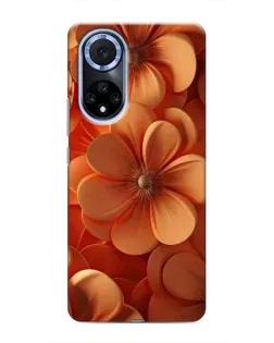 Чохол для Huawei Nova 9 SE з картинкою «Помаранчева макро квітка»