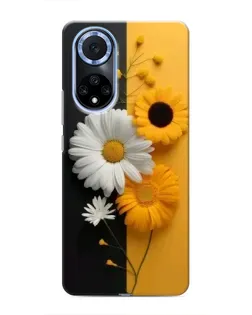 Чохол для Huawei Nova 9 SE з картинкою «Соняшник та ромашка»