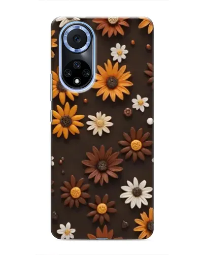 Чохол для Huawei Nova 9 SE з картинкою «Візерунок з маленьких соняшників»