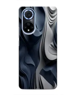 Чохол для Huawei Nova 9 SE з картинкою «Об'ємні сині складки»