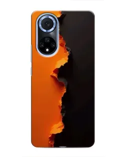 Чохол для Huawei Nova 9 SE з картинкою «Помаранчевий розлом»