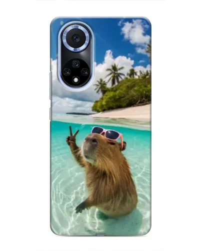 Чохол для Huawei Nova 9 SE з картинкою «Капібара на морі»