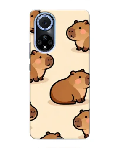 Чохол для Huawei Nova 9 SE з картинкою «Паттерн милих капібар»
