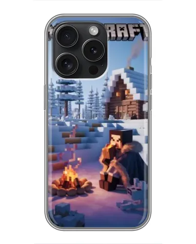 Чехол для Huawei nova Y74 с картинкой «Зимний Minecraft»