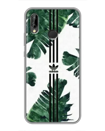 Чехол для Huawei P Smart 2019 с картинкой «Пальмовые листья адидас» Чехол для Huawei P Smart 2019 с картинкой «Пальмовые листья адидас»