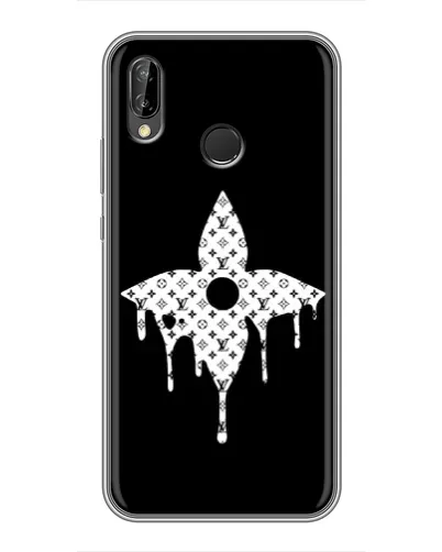 Чехол для Huawei P Smart 2019 с картинкой «Цветочная монограмма» Чехол для Huawei P Smart 2019 с картинкой «Цветочная монограмма»