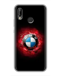 Чехол для Huawei P Smart 2019 с картинкой «Логотип BMW — вспышка»