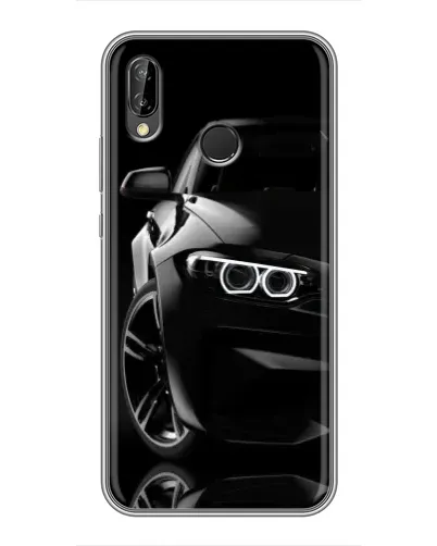 Чехол для Huawei P Smart 2019 с картинкой «Черная BMW — профиль» Чехол для Huawei P Smart 2019 с картинкой «Черная BMW — профиль»