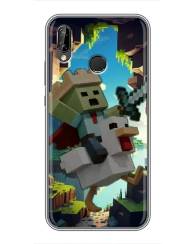 Чехол для Huawei P Smart 2019 с картинкой «Стив и гусь»