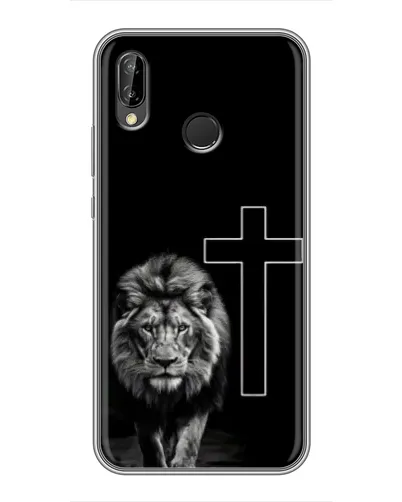 Чехол для Huawei P Smart 2019 с картинкой «Лев и Крест»
