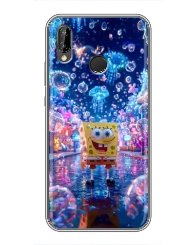 Чехол для Huawei P Smart 2019 с картинкой «Неоновый океан» Чехол для Huawei P Smart 2019 с картинкой «Неоновый океан»