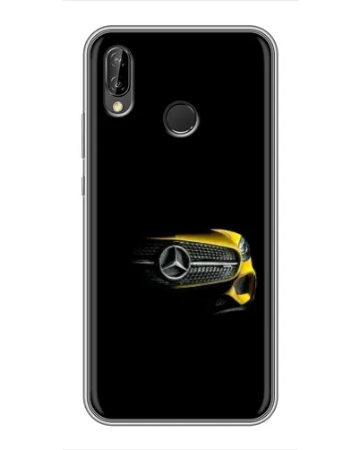 Чехол для Huawei P Smart 2019 с картинкой «Mercedes — ретро стиль»