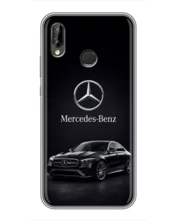 Чехол для Huawei P Smart 2019 с картинкой «Mercedes — решетка радиатора»